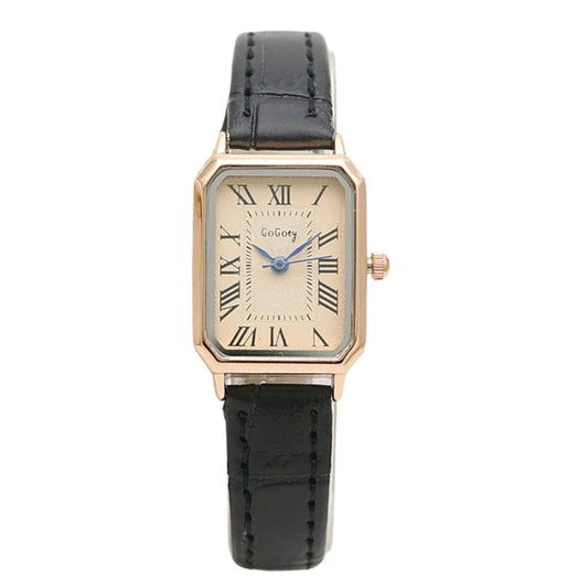 ModernClassic Rectangle Clock Wristwatch - Sereni Femme