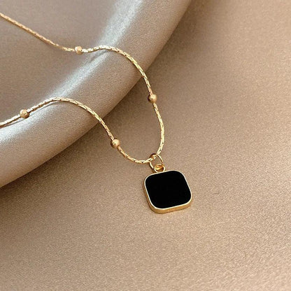 Hyfad - Minimalist Square Pendant Chain - Sereni Femme