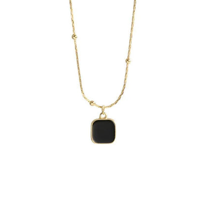 Hyfad - Minimalist Square Pendant Chain - Sereni Femme