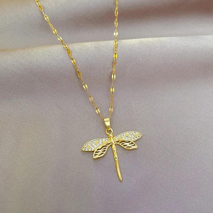 DIEYURO - Dragonfly charm necklace - Sereni Femme