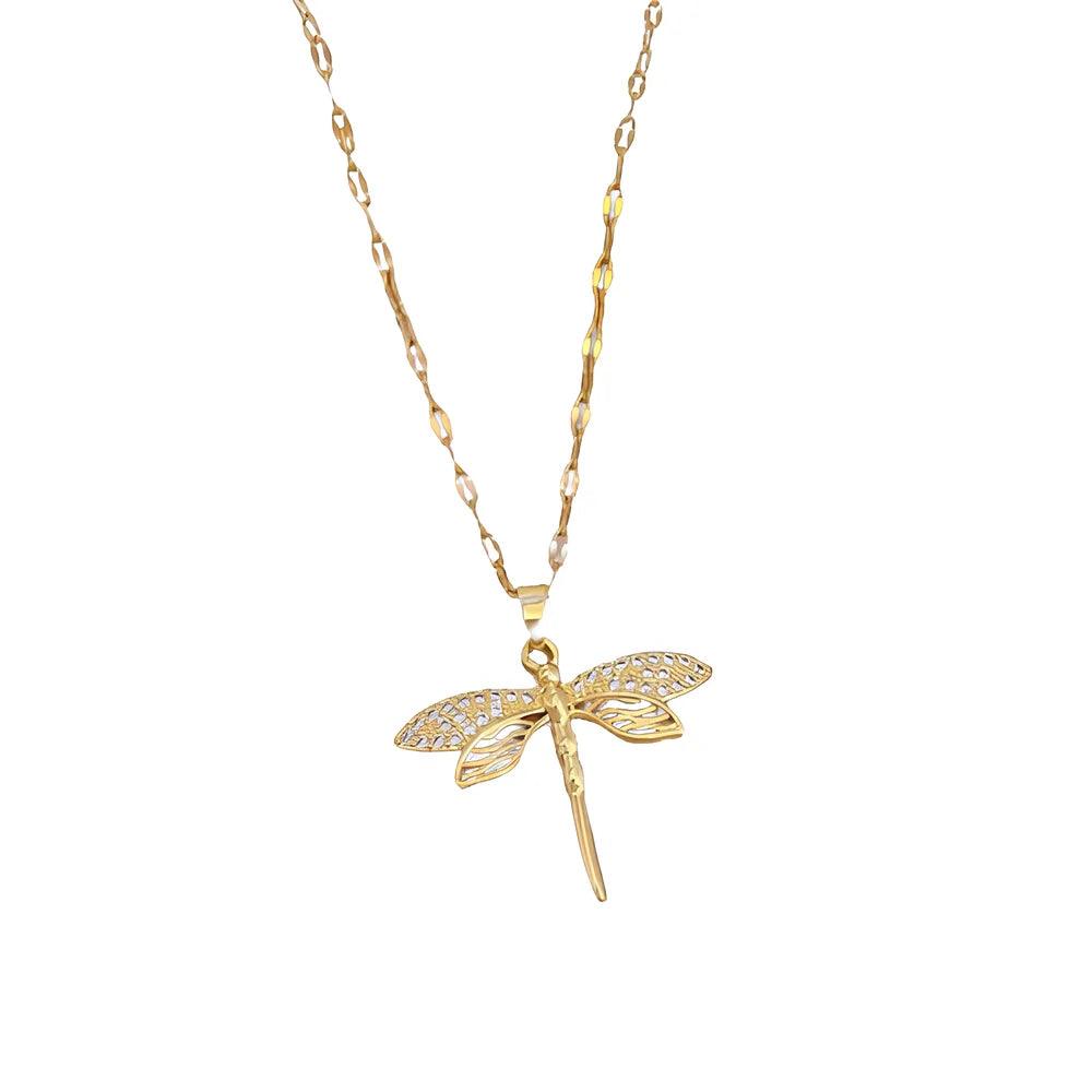 DIEYURO - Dragonfly charm necklace - Sereni Femme