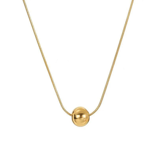 Esferagold - Radiant Round Pendant Necklace - Sereni Femme